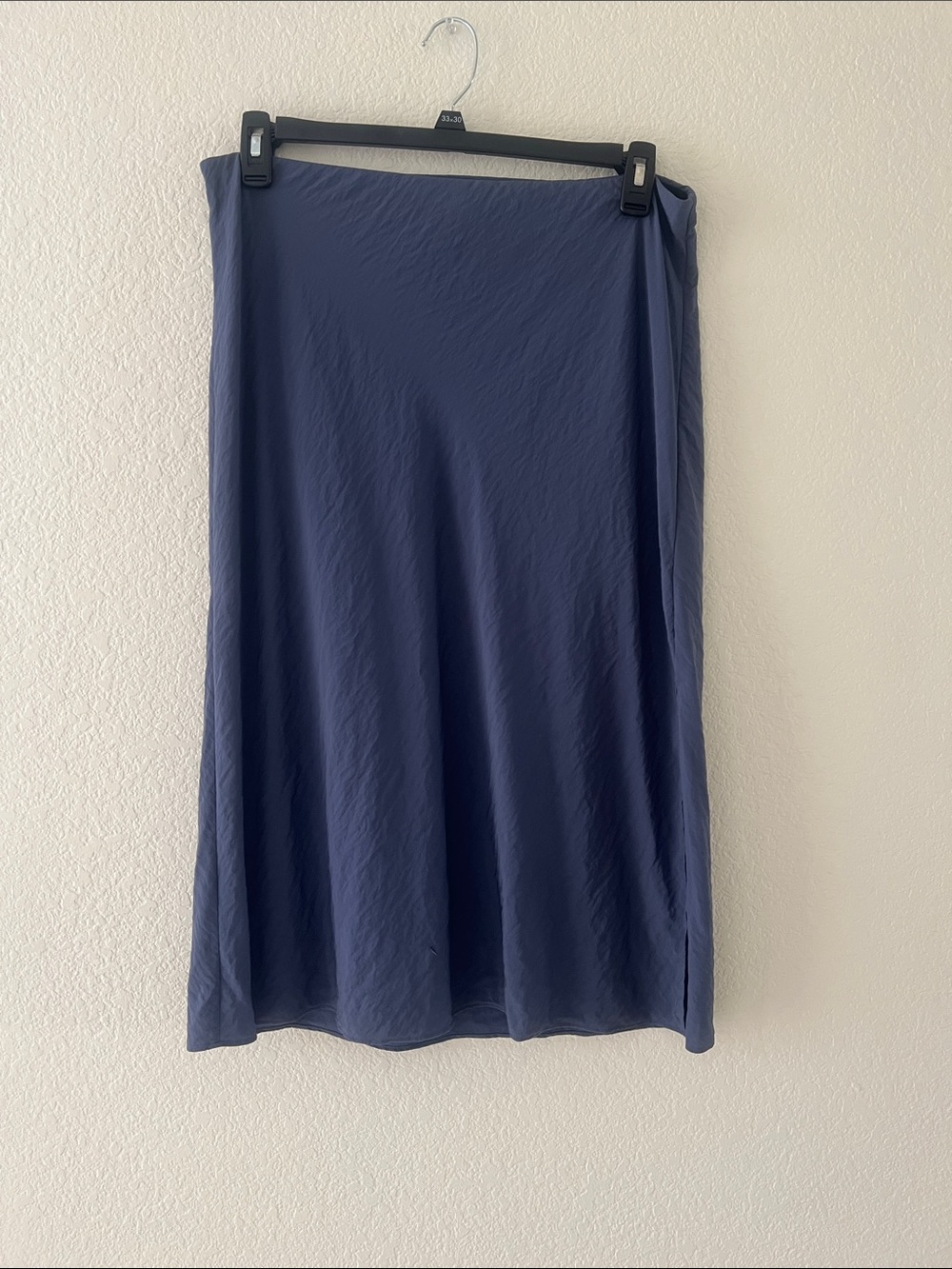 Madewell Women's Midi Skirt, Classic Navy A-Line Women's Skirt, Size 12